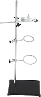 Alipis Laboratory Metalware Stainless Steel Lab Stand Ring Stand for Chemistry Experiments Base Essential Teaching Equipment for Students and Professionals