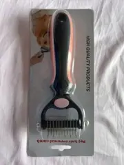 Pet Grooming combs - Double-Sided Deshedding Dematting Tool, Undercoat Rake f...