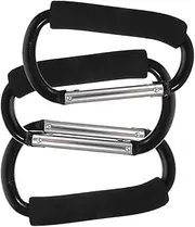 Toddmomy 3Pcs Stroller Hooks for Carriages Portable Shopping Cart Hangers for Diaper Bags Keys and Accessories Easy to Install Stroller for Everyday Use