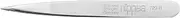 nippes Solingen Tweezers with narrow tip, stainless steel, 9.5 cm, matte silver, tweezers, eyebrow plucking, tweezers pointed, for precise hair removal, made in Germany