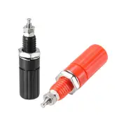 10 Pcs Audio Terminal Connector Binding Post 4mm Banana Jack Panel Mount 2 color