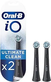 Oral-B iO Ultimate Clean Toothbrush Heads - Black (Pack of 2)