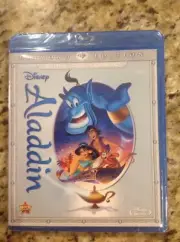 Aladdin (Blu-ray/DVD, 2015, 2-Disc Set, Diamond Edition)NEW Authentic Disney US