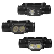 46G XTE+COB Outdoor Camping Headlamp 180°LED Built in 800 mA 18650 Battery USB Rechargeable for Hiking Fishing Camping W