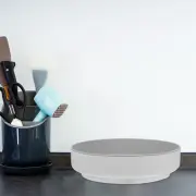 Desktop Storage Tray Rotatable Kitchen Condiment Rack Gadgets