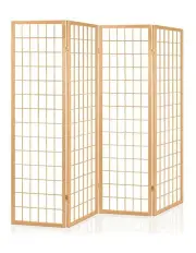 [Artiss] 4 Panel Room Divider Screen 174x179cm in Natural