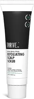 ThriveCo AHA BHA PHA Exfoliating Scalp Scrub | Promotes Hair Growth, Clears Dandruff, Dead Skin, Oil & Product Buildup | Works on Dry, Flaky & Itchy Scalp | For Men & Women | Travel-Friendly | 25ml