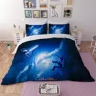 Spaceman Outer Space Quilt Doona Duvet Cover Set King/Single/Double/Queen