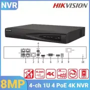 Hikvision DS-7604NI-Q1/4P 4 Channel Security Camera System POE Video Recorder