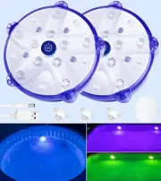 Rechargeable Floating Pool Lights, Submersible Led Pool Lights for Inground P...