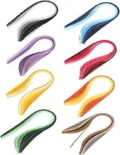 Quilling Paper Strips Kit 8 Pack Colorful Paper Quilling Supplies DIY Craft Tools for Home Decor Present