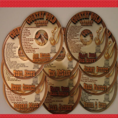KARAOKE CD+G COUNTRY GOLD MALE 11 DISC NEW KENNY CHESNEY,TOBY KEITH,ALAN JACKSON
