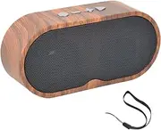 Player Speakers | Wood Grain Retro Portable Speaker | Rechargeable Support TF Card Player Accessories Loud Volume Retro Home Decor for Phones Tablets Birthday