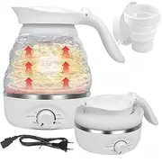 [FeBohao] Travel Kettle Portable Camping Mini Water Electric Kettle Temperature Control Smart Foldable with Travel Cup