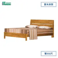 在飛比找momo購物網優惠-【IHouse】風尚 香檜5分實木床板可調式實木床架 雙大6