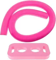Vaveren Floating Pool Noodles Round Foam Tube for Kids Adults Flexible Foam Float 150cm Swimming Pool Noodle and Connector, Pink