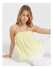 [ONLY] Mia Singlet Top in Lime