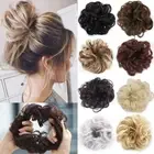 Fashion Ponytail Scrunchie Synthetic Hairpiece Elastic Hair Bun Chignon Updo