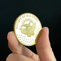 在飛比找樂天市場購物網優惠-美國金屬把玩小禮品硬幣徽章 創意紀念品歷史收藏貝茜羅斯旗金幣