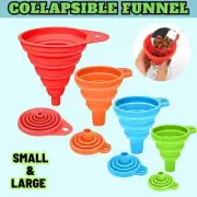 Kitchen Silicone Collapsible Funnel for Filling Small or Mini Bottles, Perfume