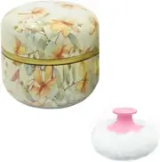 Qopoto Body Powder Puff and Container for Dusting Powder, Women Powder Puff a...