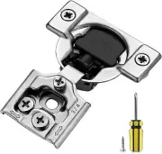 Premium Stainless Steel 3/4 Inch Overlay Cabinet Hinges with Soft-close Feature