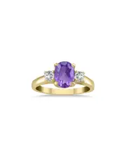 Gem Spark 14K 1.98 ct. tw. Diamond & Amethyst Ring