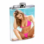 Norwegian Pin Up Girls D5 Flask 8oz Stainless Steel Hip Drinking Whiskey