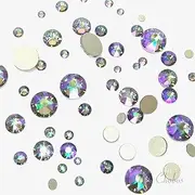 Swarovski Crystal Paradise Shine (001 PARSH) 144 pcs 2058/2088 Crystal Flatbacks Rhinestones Nail Art Mixed with Sizes ss5 ss7 ss9 ss12 ss16 ss20 ss30
