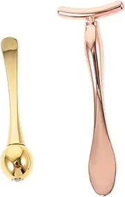 Ipetboom 1 Set Eye Massage Stick Shaped Roller Face Mask Spoon for Skin Care Promotes Reduces Dark Circles Comfortable Eye Application
