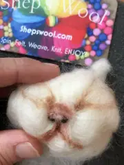 1LB Wool Roving, Wool Fiber- Needle and Wet Felt Projects With Ease!