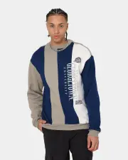 [NATIONAL COLLEGIATE ATHLETIC ASSC] National Collegiate Athletic Association Georgetown Hoyas Vertical Panel Crewneck Grey - Size XL XL Grey