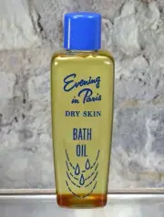 EVENING IN PARIS DRY SKIN BATH OIL BOURJOIS 4 FL. OZ. RARE.