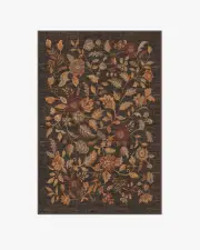120' x 185' | Machine Washable Runner Rug | Kid & Pet Friendly | Indoor Rug | Anonna Dark Wood Rug | Ruggable