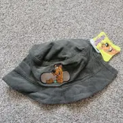 Vintage Scooby-Doo 1999 Kids Youth Green Corduroy Bucket Hat Embroidered Dog NWT