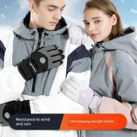 在飛比找ETMall東森購物網優惠-女冬天觸屏防寒摩托車滑雪手套