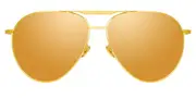 Linda Farrow CARTER LFL999 C2 Men's Sunglasses Gold Size 65