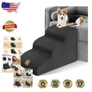 Gentle Slope Dog Stairs - Non Slip Foam Steps for Small Pets, Machine Washable