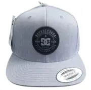 DC SHOES Skate Apparel Gray Snapback Hammering VC Snappy Guilder Up Hat New