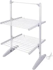Heated Clothes Airer Heated Drying Rack Household Portable Folding Two-Layer Electric Heating Dryer Clothes Dryers Indoor