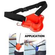 Fishing Fighting Rod Pole Holder with Adjustable Waist Gimbal Belt EVA Padding