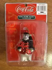 Set Of 2 Coca Cola Coke Mini Blown Glass Collection NEW NIB Polar Bear Parade