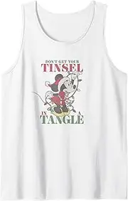 [Disney] Holiday Minnie Tangled Tinsel Tank Top