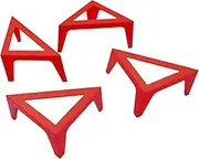 4PCS Plastic Canvas Stands ， Paints Painter Safe Stand Canvas Pouring Support Stands，Convenient Paints Pouring Support Beginners Children's Drawing Board Bracket (red)