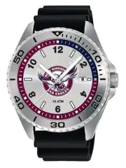 855190 MANLY SEA EAGLES NRL TEAM LOGO TRY SERIES MENS DRESS WATCH