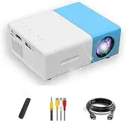 Mini Projector, Full HD 1080P LED Video Projector Built in HiFi Speaker, Portable Pico Projector Compatible with HDMI, USB, AV, TF Card, Home Theater Projector for Kids (AU Plug)