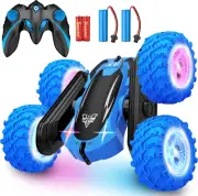 KKONES Remote Control Car, 2.4Ghz Double Sided 360° Flips Rotating Electric Race