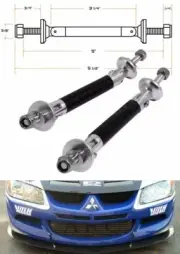 Black Carbon Body kit Bumper Lip Diffuser Struts Rod for MINI Land Rover (for: Land Rover)
