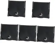 [Gatuida] 5pcs Mini Coin Purse Coin Pouch Wear-Resistant Coin Bag Change Pocket Coin Bag Men Coin Bag Coin Pocket Travel Wallet for Men Button Deign Coin Bag Leather Earphone Bag Short Man