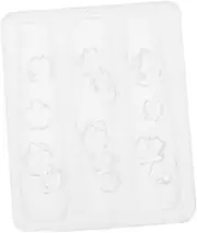 SAFIGLE Flower Nail Art Carving Template for DIY Nail Decoration Durable Reusable Manicure Tools for Unique Designs